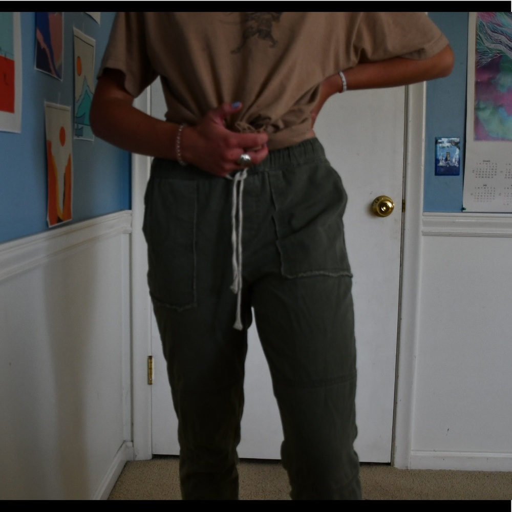 Zara green cargo pants